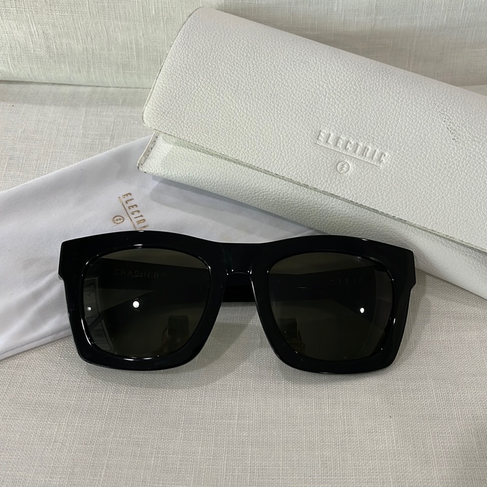 Electric Family Black Oversized Square Sunglasses